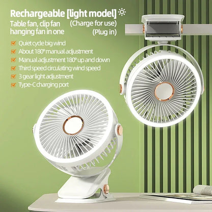 Portable Battery Powered Clip Fan