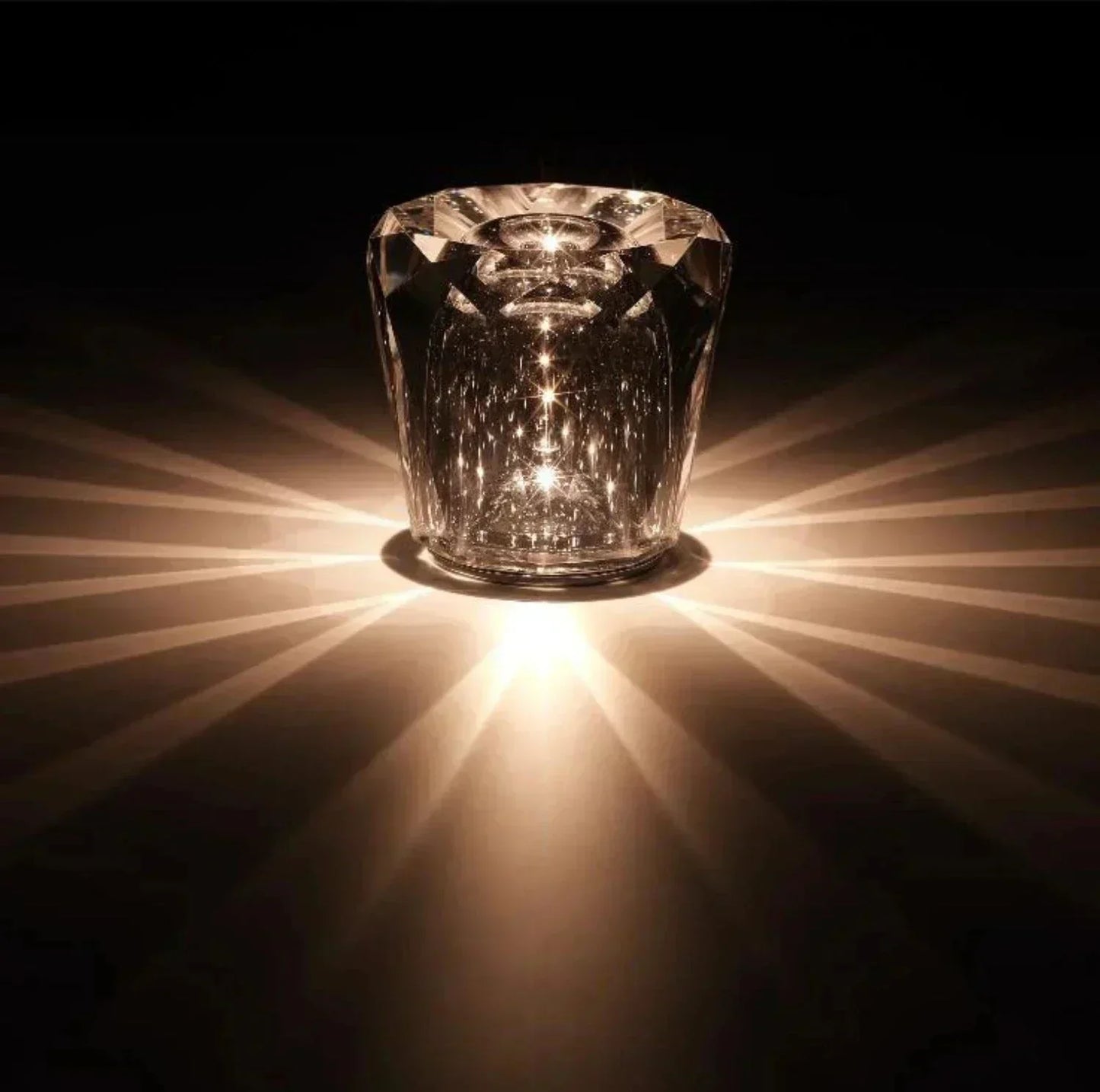 Luxury Metal Crystal Table Lamp