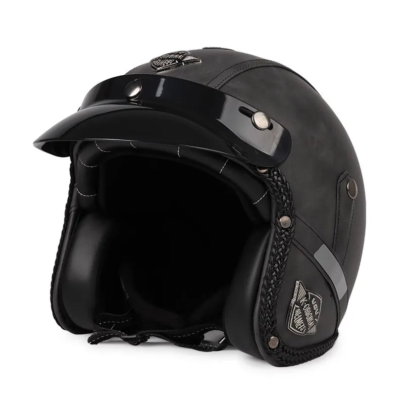 Classic Open Face Motorcycle Helmet Kael