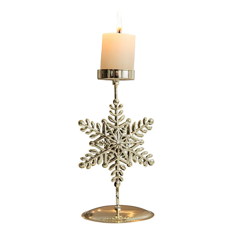 Holiday Candle Holders Star Tree Design