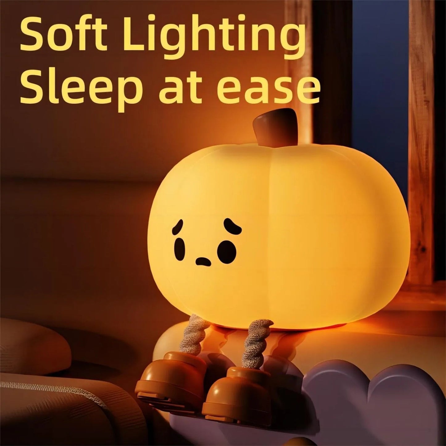 Warm Pumpkin Automatic Table Lamp