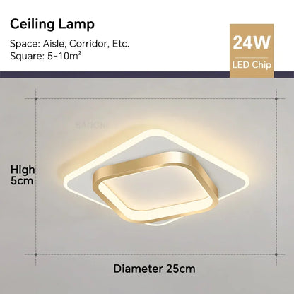 Stylish LED Hanging Ceiling Light Fixture