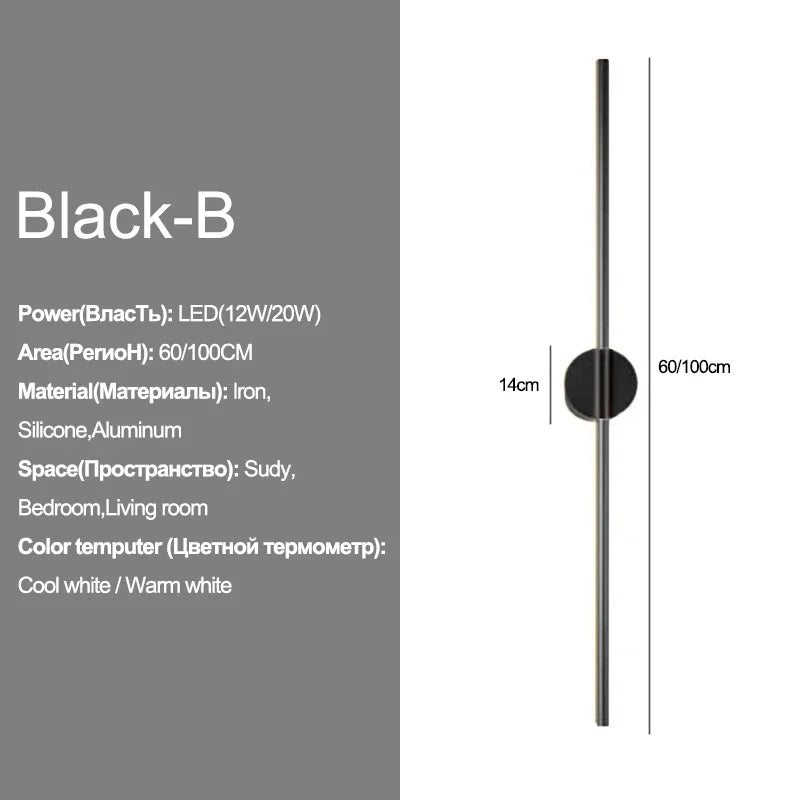 Slim LED Wall Light – Contemporary Up Down Lamp
