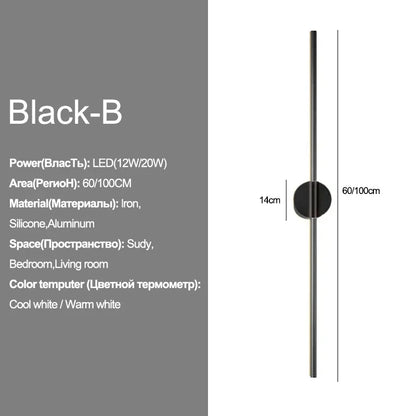 Slim LED Wall Light – Contemporary Up Down Lamp