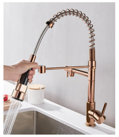 Premium Double Handle Kitchen Faucet