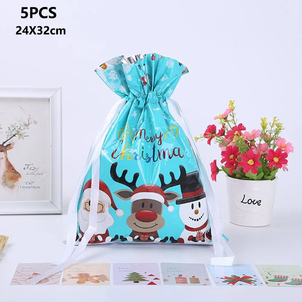 Reusable Cloth Gift Bags 5 Pack - Cofik