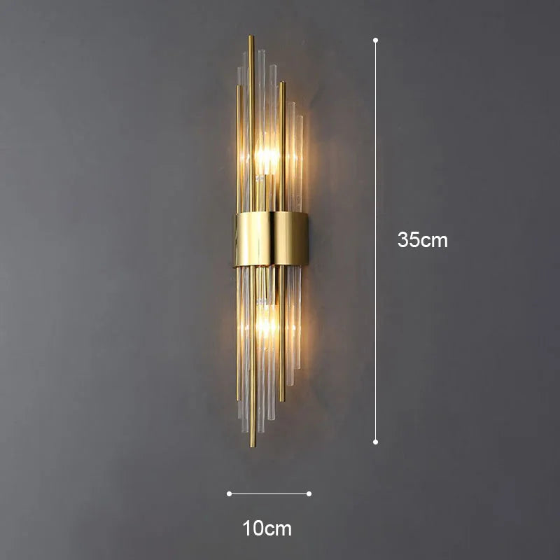 Luxury Golden LED Indoor Wall Lamp