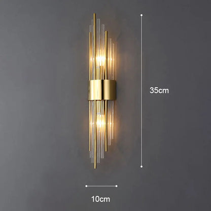 Luxury Golden LED Indoor Wall Lamp