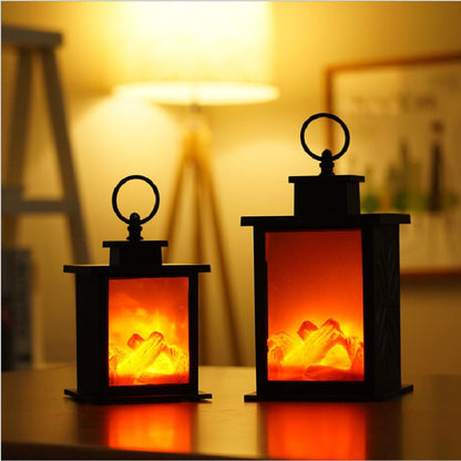 Compact Outdoor Tabletop Fire Pit Lamp