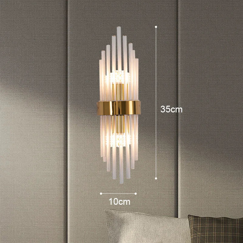 Luxury Golden LED Indoor Wall Lamp