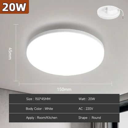 Bright Round LED Ceiling Light 18-72W