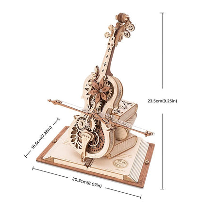 Complex Handcrafted Wood Music Puzzle Box - Cofik
