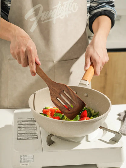 Solid Wood Cooking Utensil Set