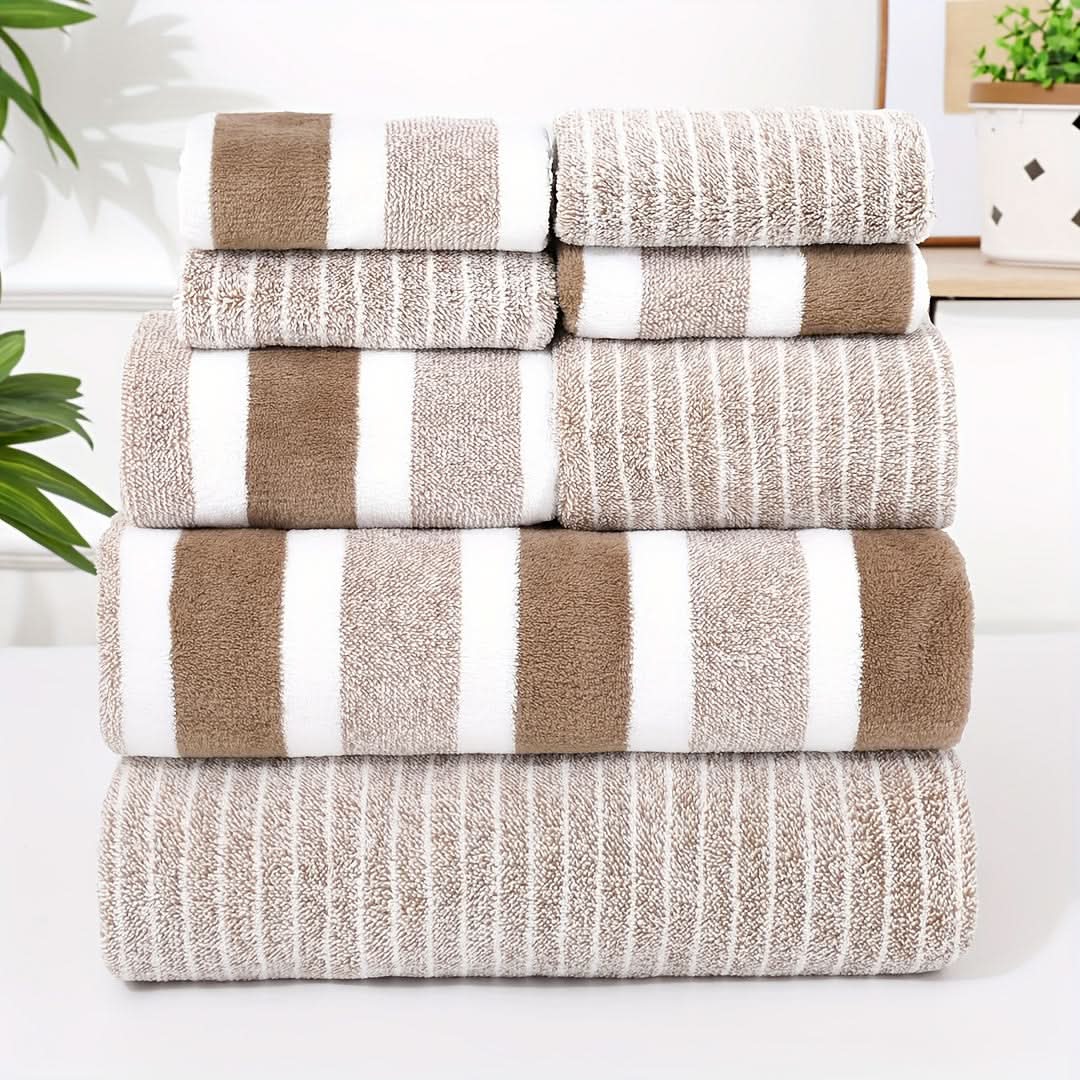 Premium 8-Piece Microfiber Bath Towel Set - Cofik