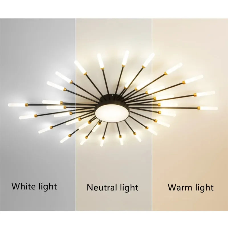 Bright LED Crystal Ceiling Light Fixture