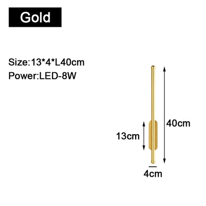 Modern Black Indoor LED Wall Lamp