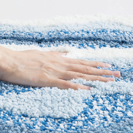 Coastal Wave Design Bathroom Mat - Cofik