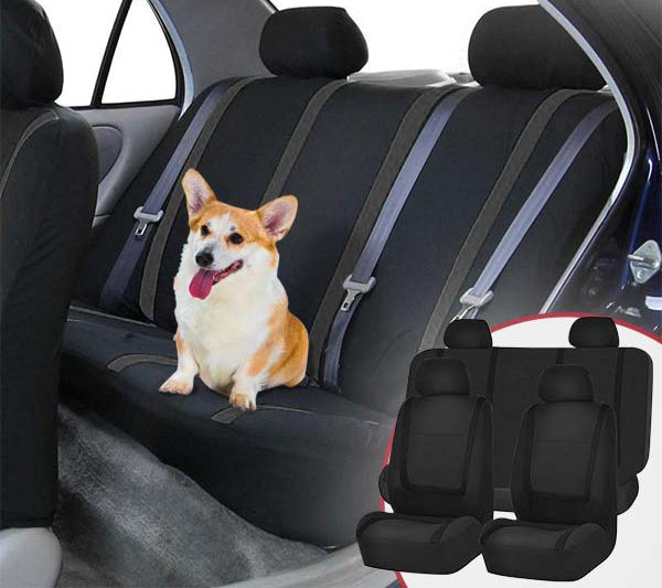 Premium 9pc Car Seat Cover Set - Universal Fit, Breathable