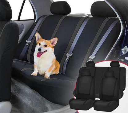 Premium 9pc Car Seat Cover Set - Universal Fit, Breathable