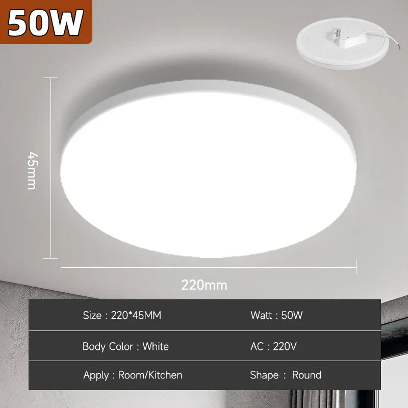 Bright Round LED Ceiling Light 18-72W