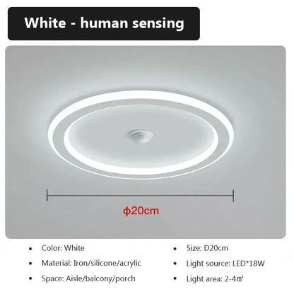 Bright LED Ceiling Light with Motion Sensor