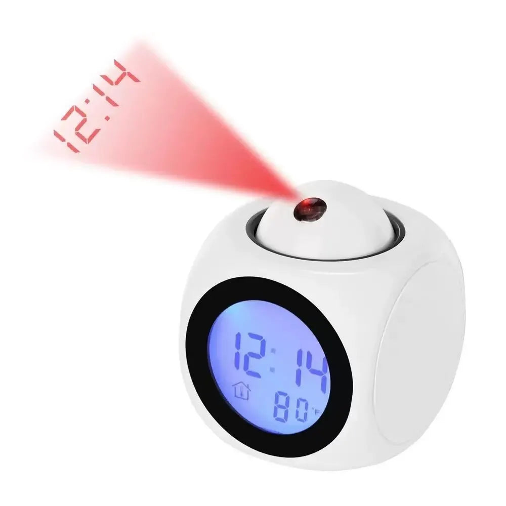 Compact LED Clock with Alarm and Temperature Display - Cofik