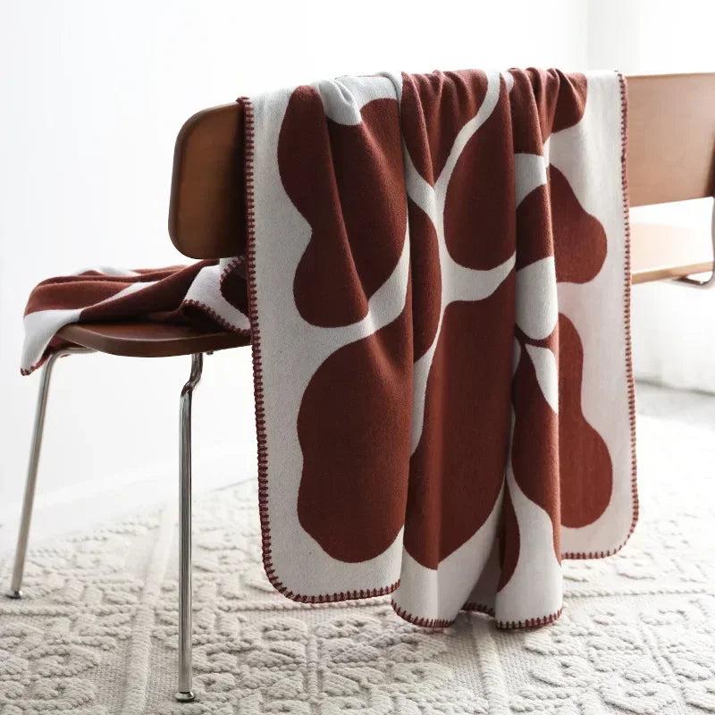 Plush Faux Cashmere Nordic Throw Blanket