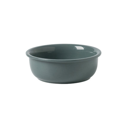 Elevated Pet Feeder Ceramic Cat Dish with Wood Base