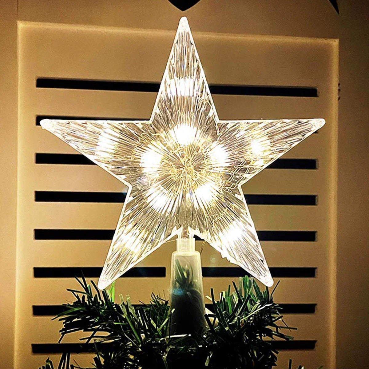Sparkling LED Christmas Tree Topper Decoration