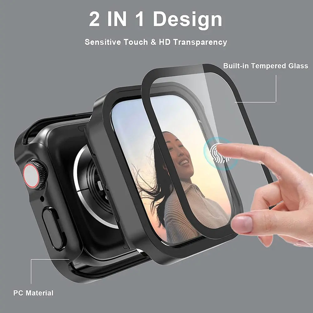 Premium Clear Apple Watch Screen Protector Case