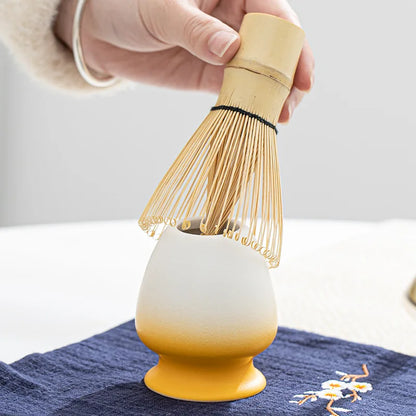 Natural Green Tea Whisk Set with Spoon