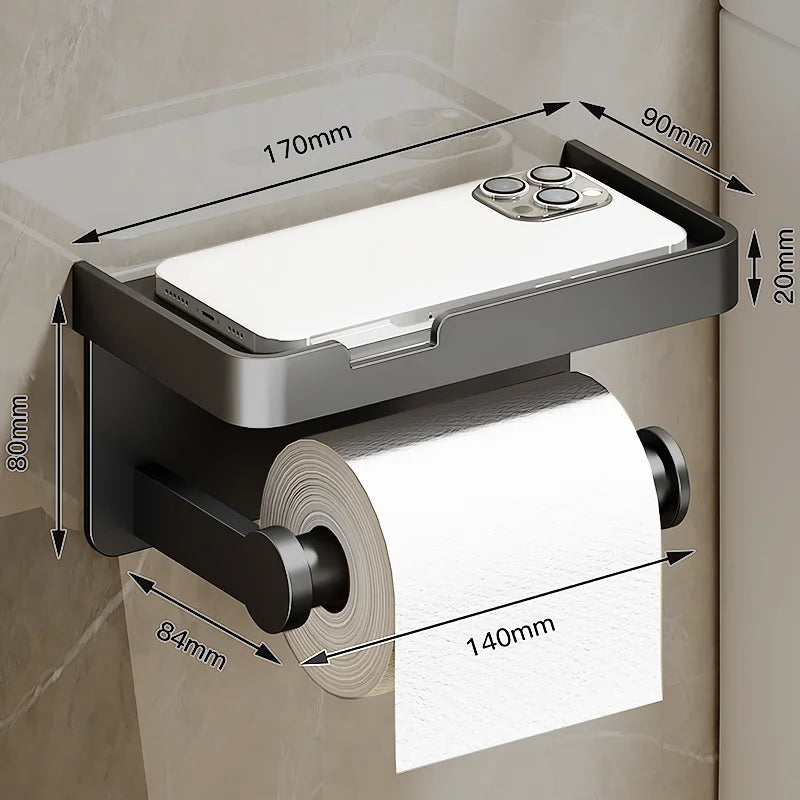 Stylish Wall Mount Metal Tissue Holder