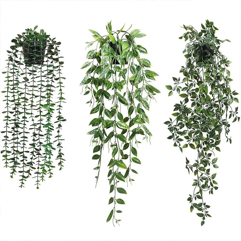 Greenery Artificial Hanging Plant Basket 90cm Decor