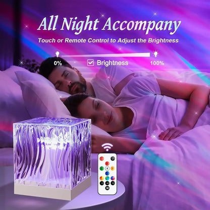 Colorful Ocean Wave Night Light Projector