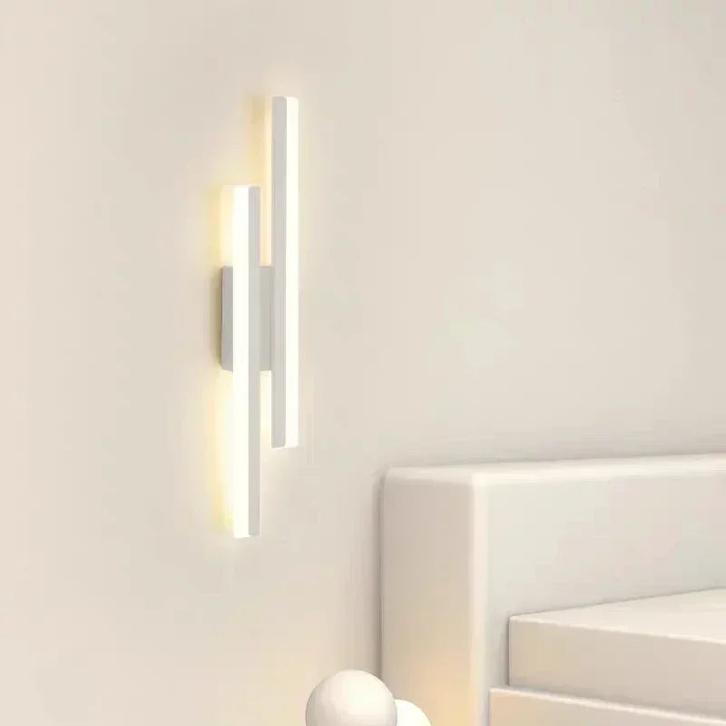 Slim LED Wall Light Fixture for Bedroom and Hallway