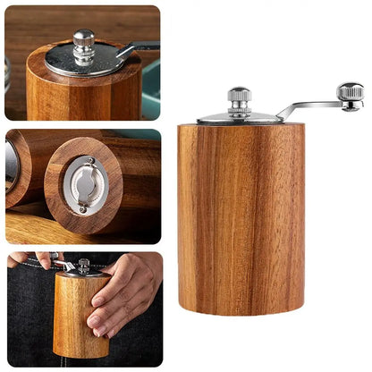Premium Wooden Salt and Pepper Grinder Set