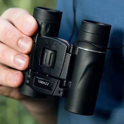 Portable 100x22 HD Binoculars for Outdoor Adventure