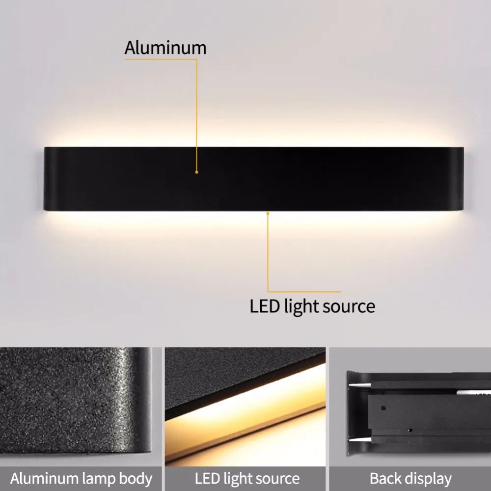Bright LED Wall Light - Contemporary Home Sconce