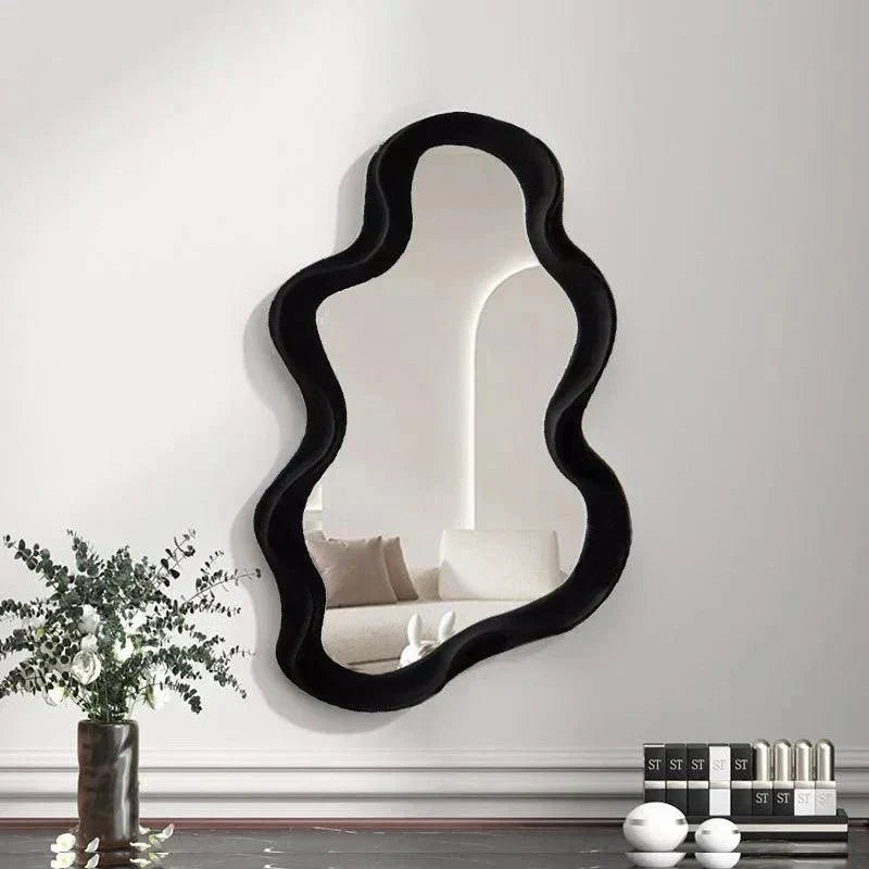 Round Cloud Wall Mirror for Home Decor