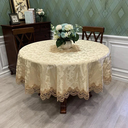 Elegant Floral Pattern Table Cover