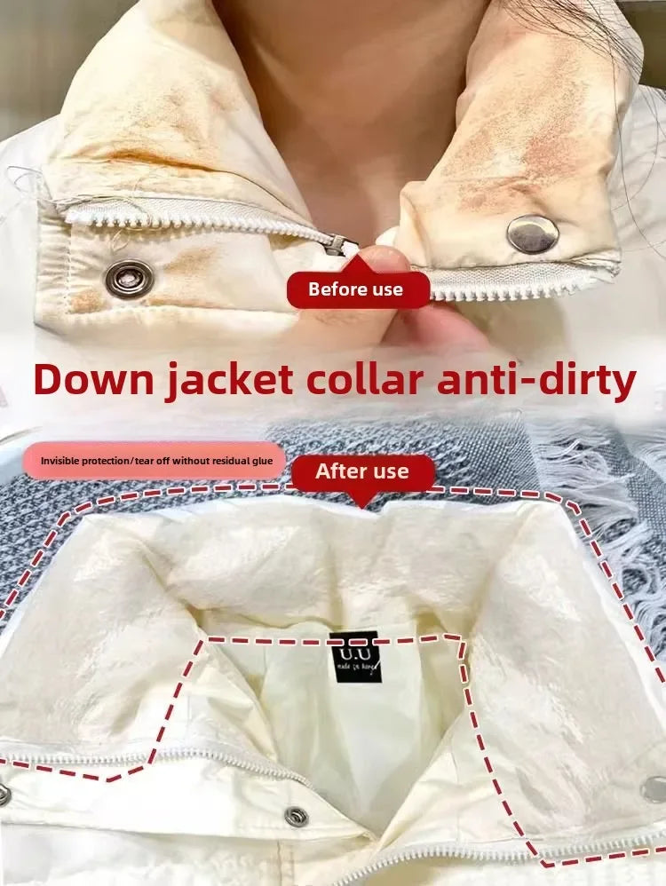 Clear Shirt Collar Protector Stickers