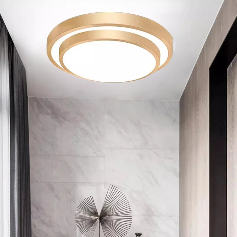 Stylish LED Ceiling Lamp - Round Aluminium Remote Control Light - Cofik