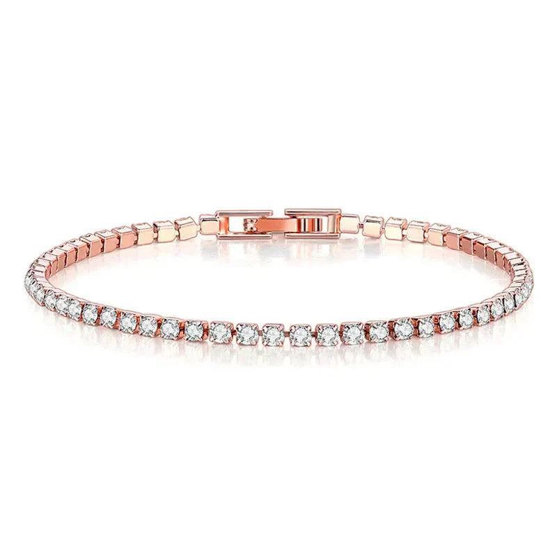 Trendy Sterling Silver Tennis Bracelet