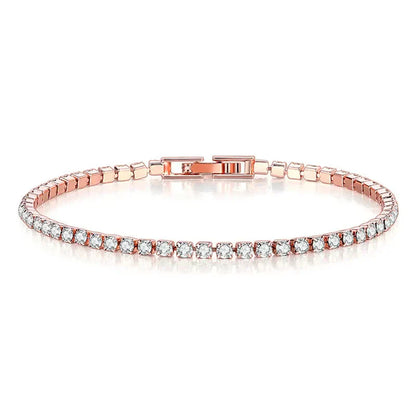 Trendy Sterling Silver Tennis Bracelet