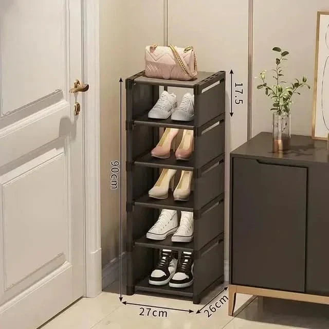 Space Saving Stackable Shoe Organizer Rack