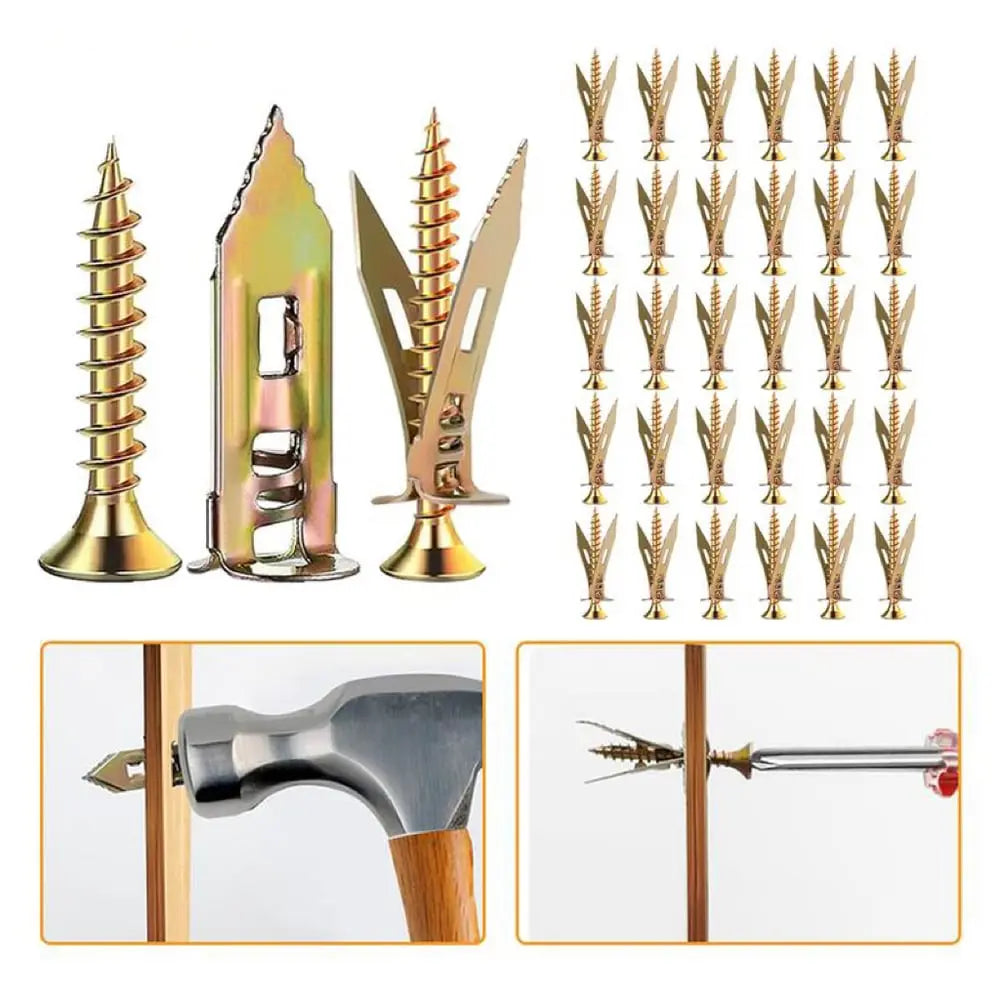 Easy Install Drywall Anchors with Screws - Cofik