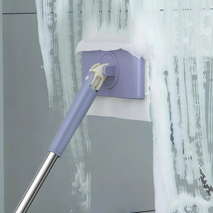 Large Flat Mop with 4 Reusable Cleaning Pads