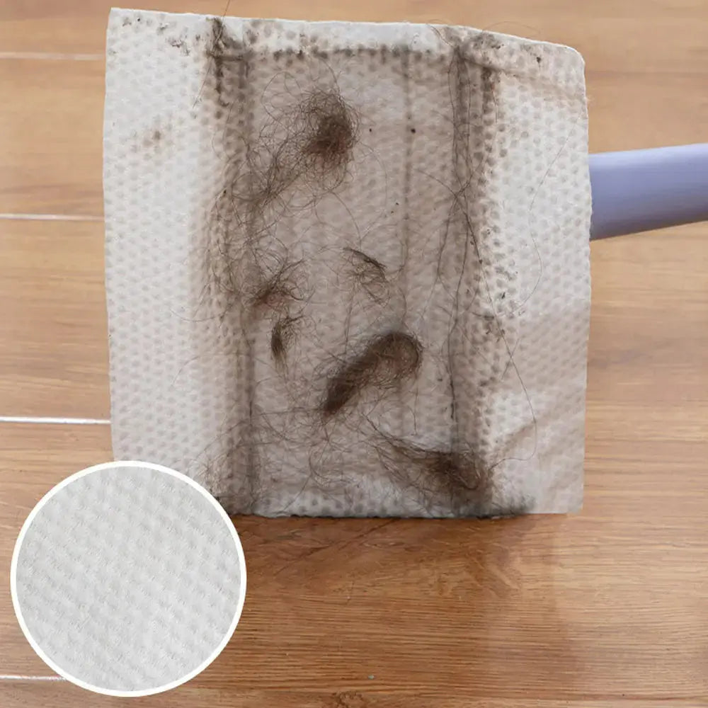 Large Flat Mop with 4 Reusable Cleaning Pads