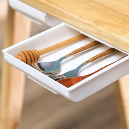 Stick On Desk Storage Tray Organizer