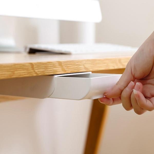 Stick On Desk Storage Tray Organizer